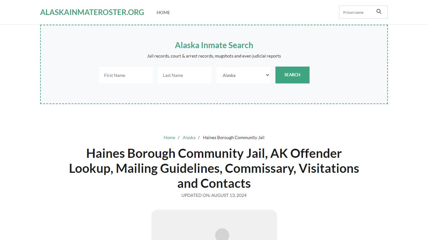 Haines Borough Community Jail, AK: Inmate Search Options, Visitations ...